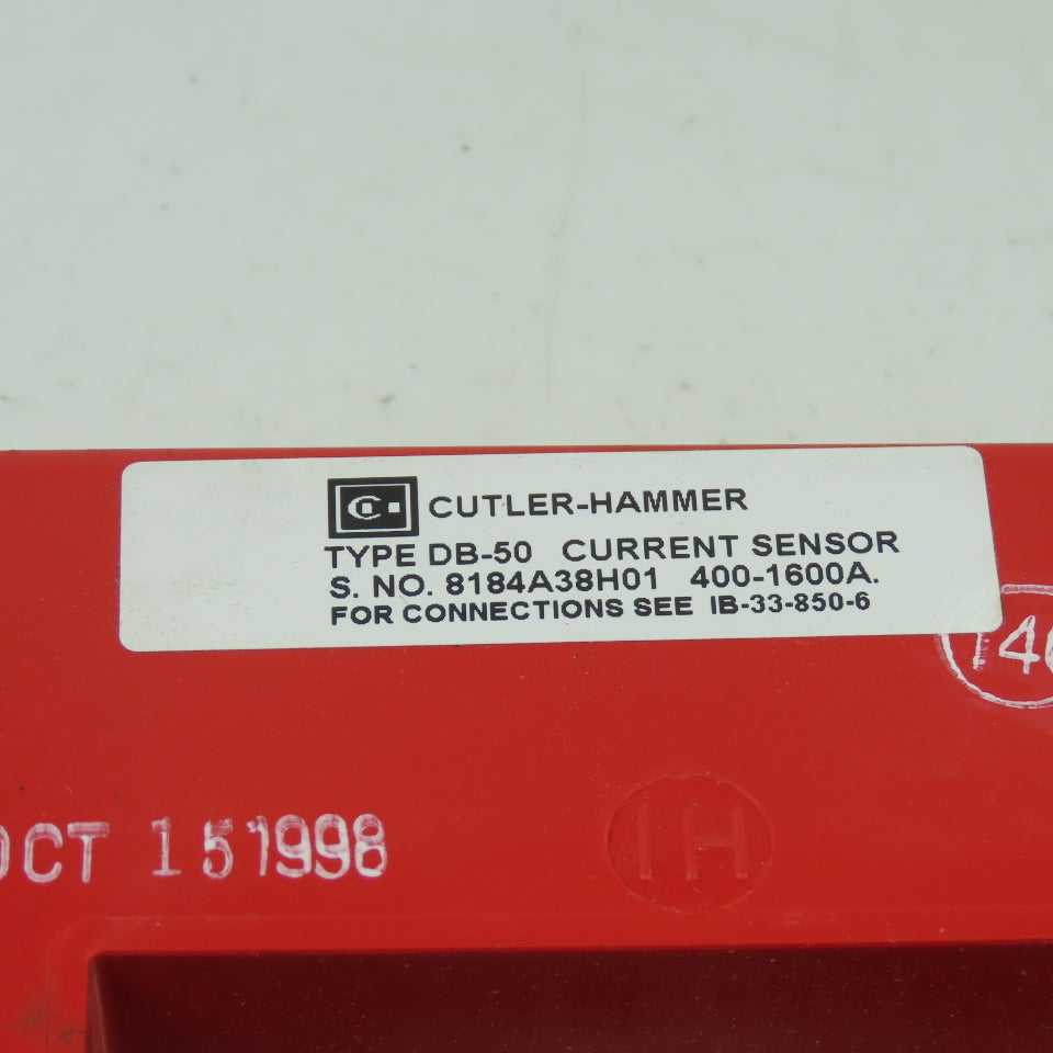 Cutler-Hammer 8184A38H01 Current Sensor DB-50 400-1600A