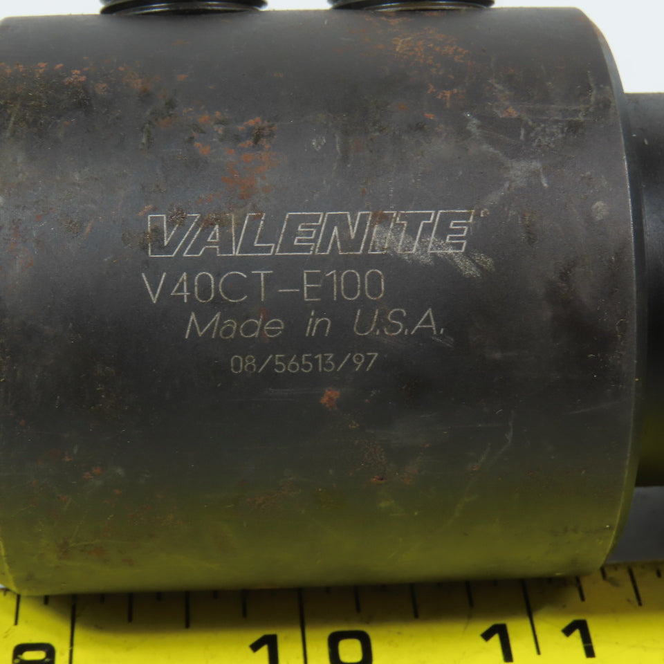 Valenite Cat 40 Solid End Mill Tool Holder 1" Bore 4-1/8" Projection