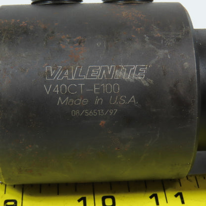 Valenite Cat 40 Solid End Mill Tool Holder 1" Bore 4-1/8" Projection