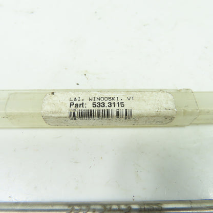 L & I 533.3115 Chucking Reamer .31155 16" Diam. 6" OAL