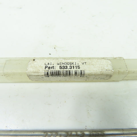 L & I 533.3115 Chucking Reamer .31155 16" Diam. 6" OAL