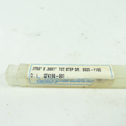 Greenfield Industries 20ZC-1102 Chucking Reamer Bit .3750" X .3600