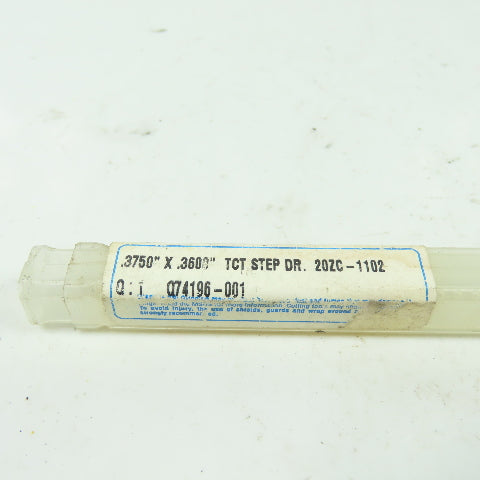 Greenfield Industries 20ZC-1102 Chucking Reamer Bit .3750" X .3600