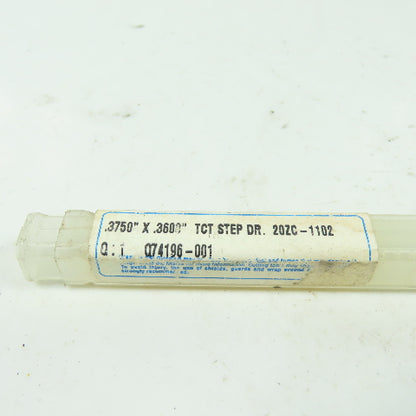 Greenfield Industries 20ZC-1102 Chucking Reamer Bit .3750" X .3600