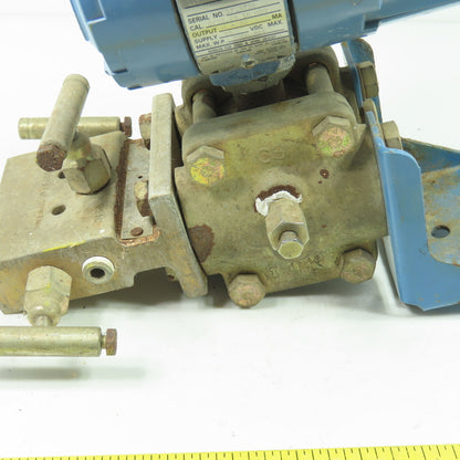 Rosemount 1151DP4J12B1M3D1 45VDC Pressure Transmitter W/ Manifold 2000PSI