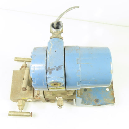 Rosemount 1151DP4J12B1M3D1 45VDC Pressure Transmitter W/ Manifold 2000PSI