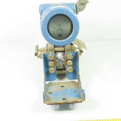 Rosemount 1151DP4J12B1M3D1 45VDC Pressure Transmitter W/ Manifold 2000PSI