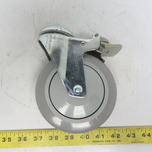 Shepard Y581H1 W500U Swivel Medical Grade 5"x1" Caster W/Lock & No stem Lot/24