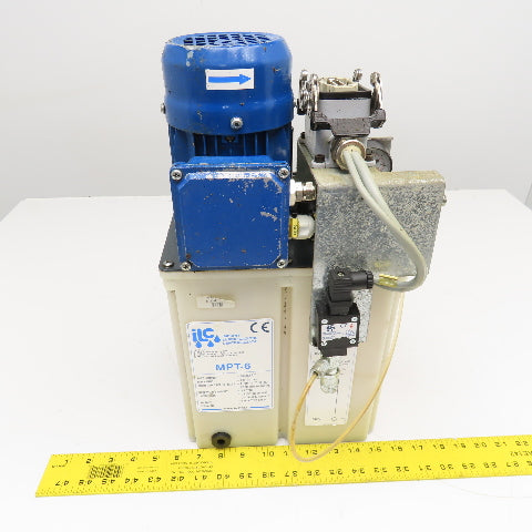 ILC MPT-6 220-480V 50/60Hz Lubrication Pump Nylon Tank 6 Liter 500cc/min