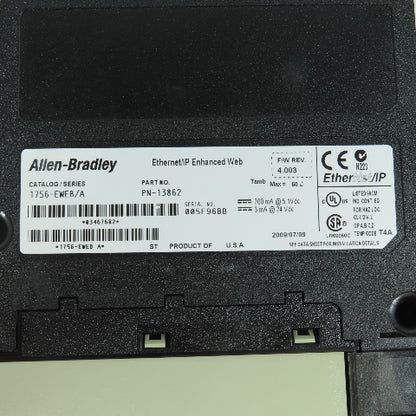 Allen Bradley 1756-EWEB Ser A Ethernet/IP Enhanced Web F/W Rev 4.003
