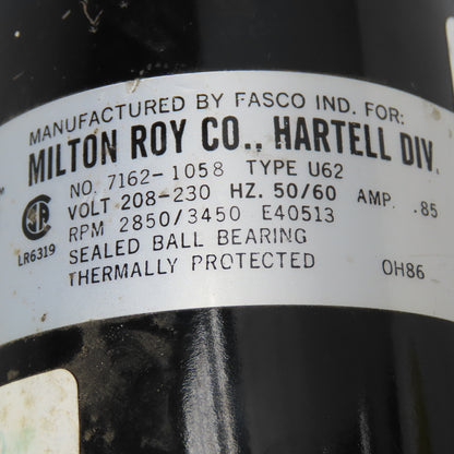 Hartell GPPE-7S-2 208/230V 1Ph Scotsman Ice Maker Pump 3/4" Discharge