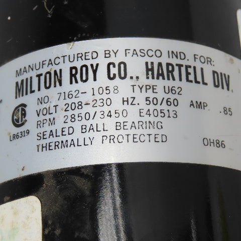 Hartell GPPE-7S-2 208/230V 1Ph Scotsman Ice Maker Pump 3/4" Discharge
