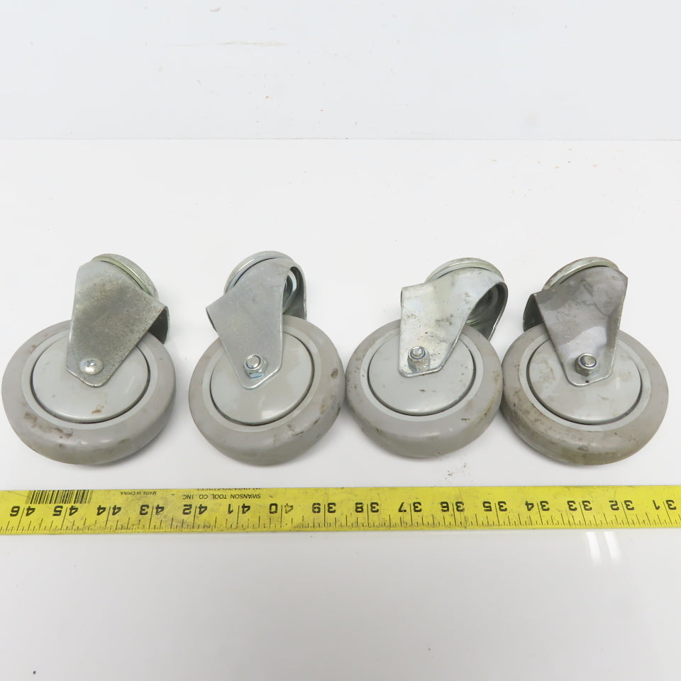 Shepard Y481H1 W400U Swivel Medical Grade 4"x 1" Caster & No stem Lot of 4