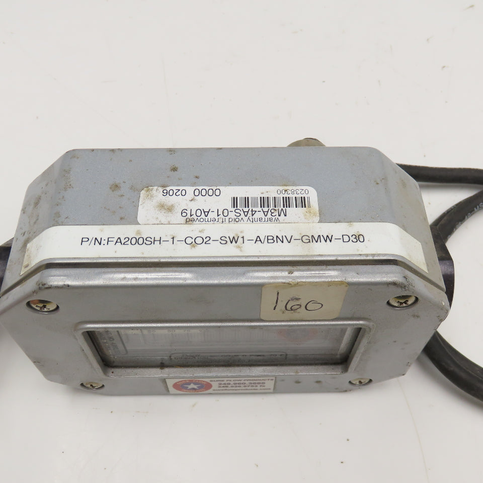 Sure Flow FA200SH-1-CO2-SW1-A/BNV-GMW-D30 25-200SCFH CO2 Flow Meter