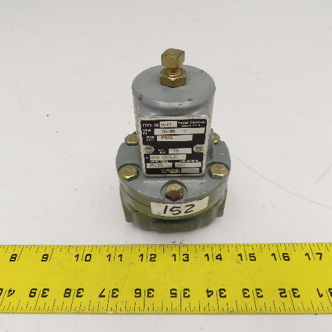 Fisher Controls Tpe 98 H-41 1/4" NPT Back Pressure Regulator 75PSI