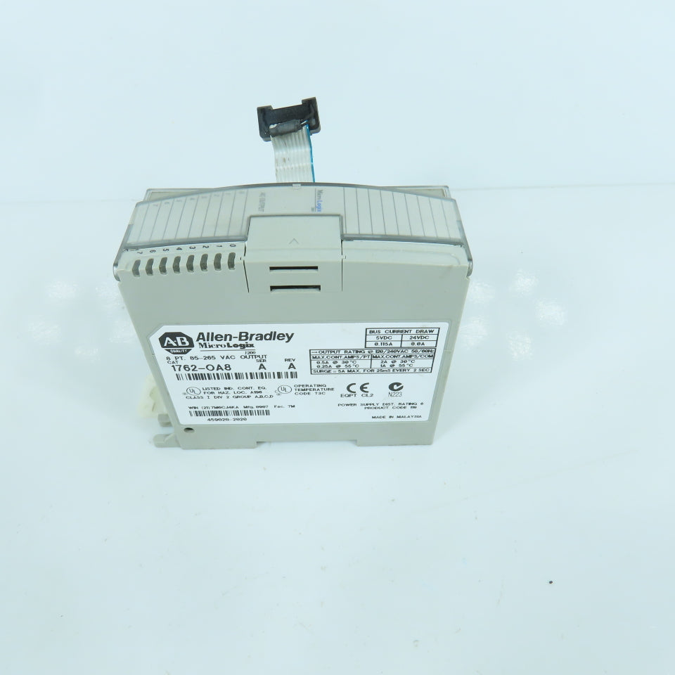Allen Bradley 1762-OA8 Ser A Rev A MicroLogix 8 Point 85-265VAC Output Module