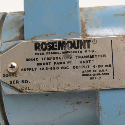 Rosemount 3044C A1E5B4 Temperature Transmitter 12.5-55VDC 0-150°C