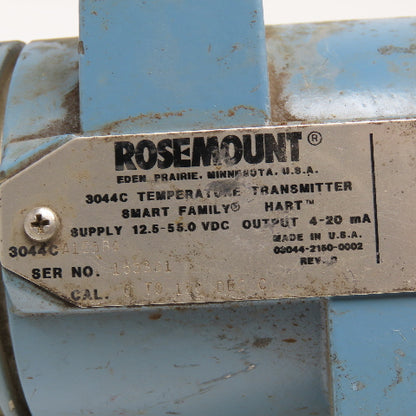 Rosemount 3044C A1E5B4 Temperature Transmitter 12.5-55VDC 0-150°C