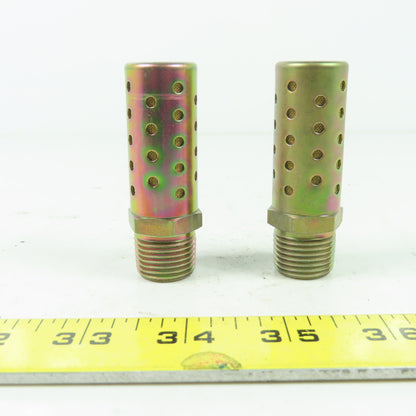 7/8" Muffler Silencer 1/2" NPT Lot Of 2