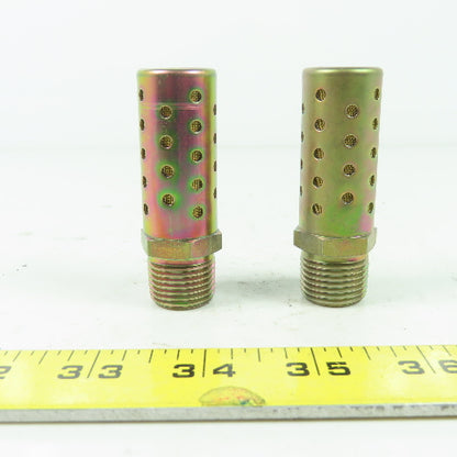 7/8" Muffler Silencer 1/2" NPT Lot Of 2