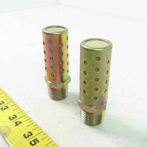7/8" Muffler Silencer 1/2" NPT Lot Of 2