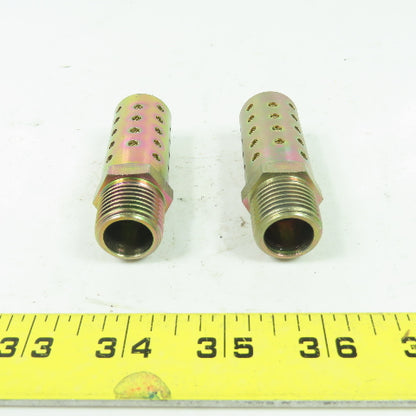 7/8" Muffler Silencer 1/2" NPT Lot Of 2