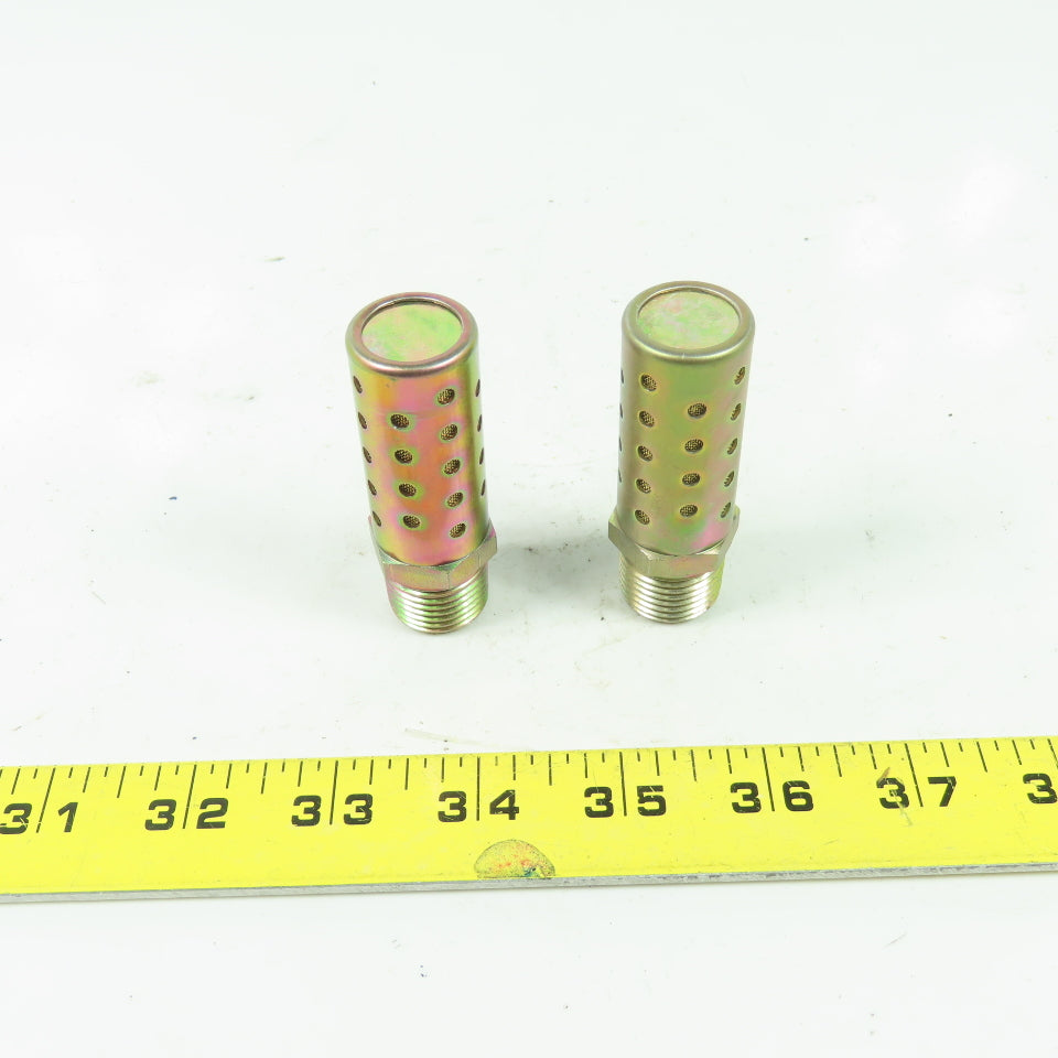 7/8" Muffler Silencer 1/2" NPT Lot Of 2