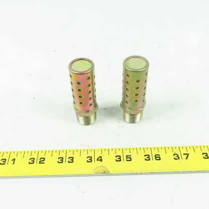 7/8" Muffler Silencer 1/2" NPT Lot Of 2