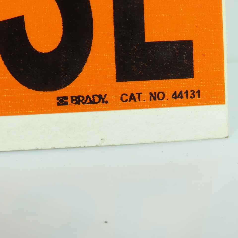 Brady 44131 Vinyl THREE PHASE Marker Sticker Cards 9 x 2-3/4" Lot Of 40