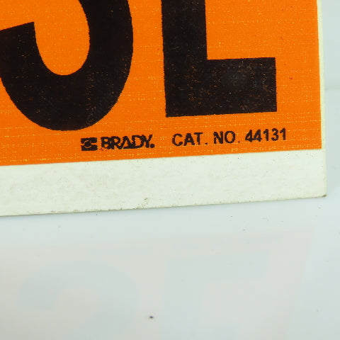 Brady 44131 Vinyl THREE PHASE Marker Sticker Cards 9 x 2-3/4" Lot Of 40