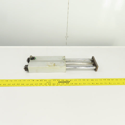 Double Acting Pneumatic Guided Cylinder 20mm Rods 28mm Bore 186mm Stroke