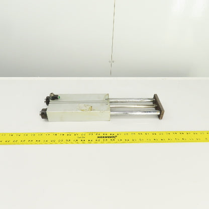 Double Acting Pneumatic Guided Cylinder 20mm Rods 28mm Bore 186mm Stroke