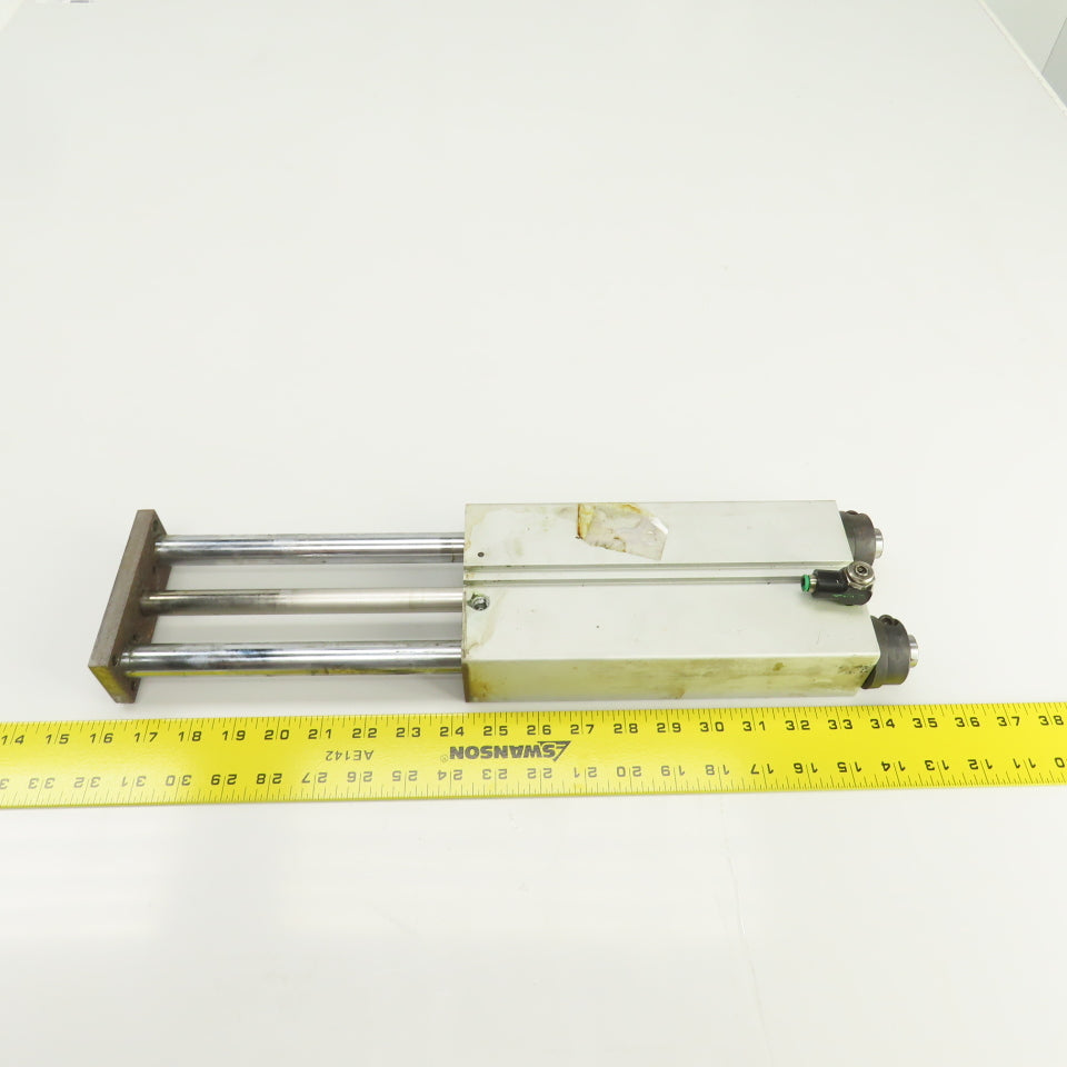 Double Acting Pneumatic Guided Cylinder 20mm Rods 28mm Bore 186mm Stroke