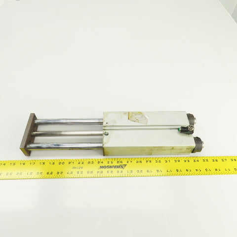 Double Acting Pneumatic Guided Cylinder 20mm Rods 28mm Bore 186mm Stroke