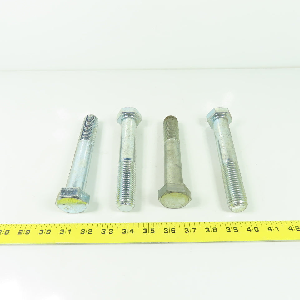 3/8-16x4 Hex Head Cap Screws Zinc Plated Grade 5 Lot Of 250