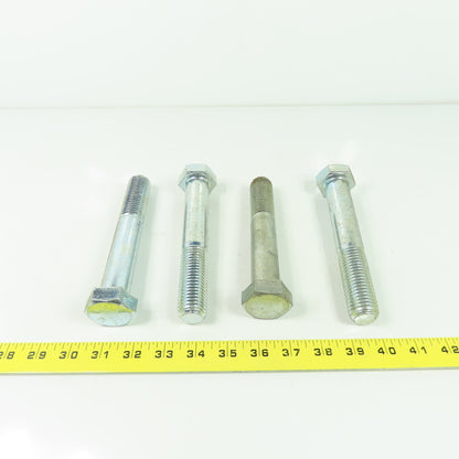 3/8-16x4 Hex Head Cap Screws Zinc Plated Grade 5 Lot Of 250