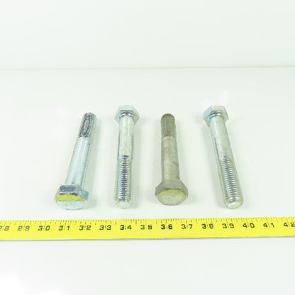 3/8-16x4 Hex Head Cap Screws Zinc Plated Grade 5 Lot Of 250