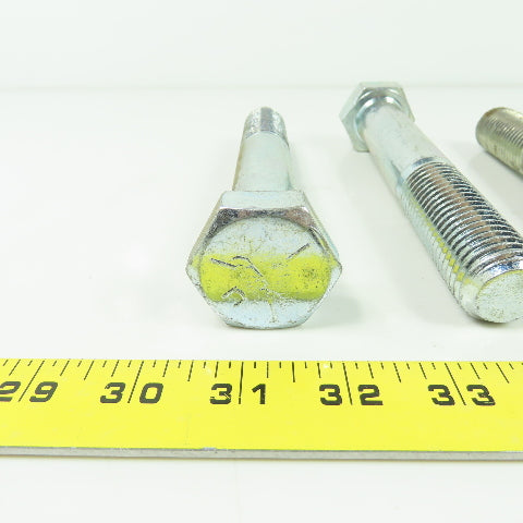 3/8-16x4 Hex Head Cap Screws Zinc Plated Grade 5 Lot Of 250