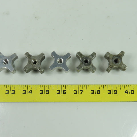 5/16-18 Threaded Female Aluminum Handwheel Knob Lot Of 5