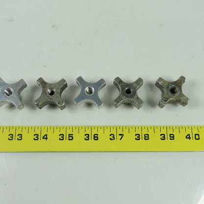 5/16-18 Threaded Female Aluminum Handwheel Knob Lot Of 5