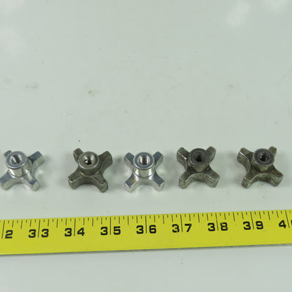 5/16-18 Threaded Female Aluminum Handwheel Knob Lot Of 5