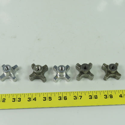 5/16-18 Threaded Female Aluminum Handwheel Knob Lot Of 5