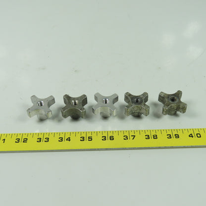 5/16-18 Threaded Female Aluminum Handwheel Knob Lot Of 5