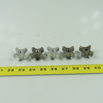 5/16-18 Threaded Female Aluminum Handwheel Knob Lot Of 5