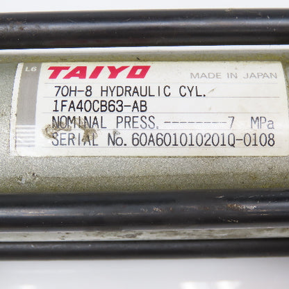 Taiyo 70H-8 48mm Bore 74mm Stroke Double Acting Hydraulic Cylinder