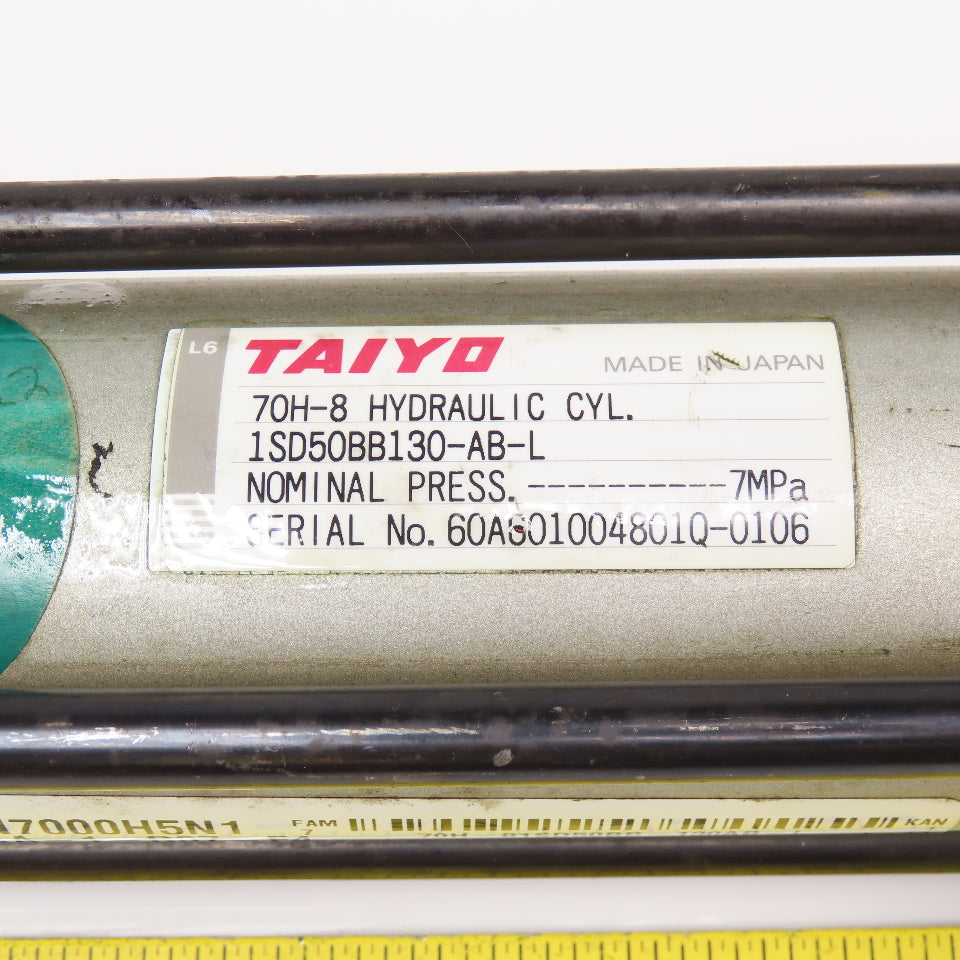 Taiyo 70H-8 58mm Bore 120mm Stroke Double Acting Hydraulic Cylinder