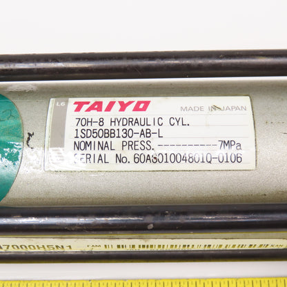 Taiyo 70H-8 58mm Bore 120mm Stroke Double Acting Hydraulic Cylinder