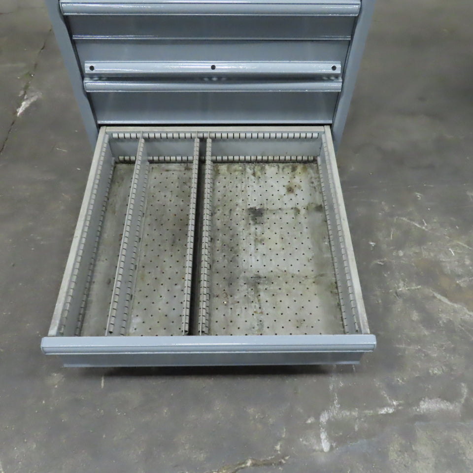 9 Drawer Industrial Parts Tool Storage Shop Cabinet 28" x 28" x 42" H (Painted)