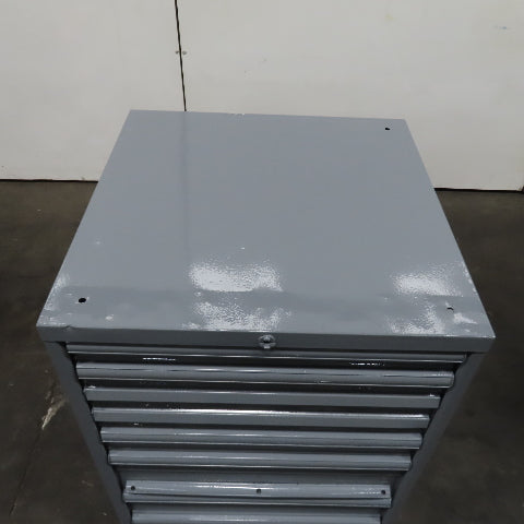 9 Drawer Industrial Parts Tool Storage Shop Cabinet 28" x 28" x 42" H (Painted)