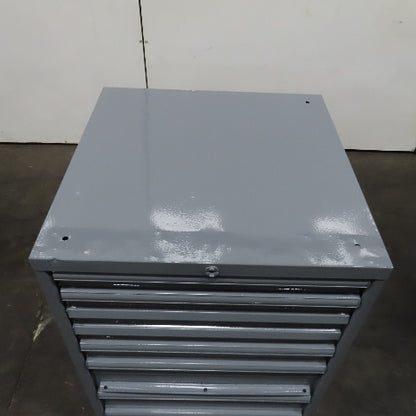 9 Drawer Industrial Parts Tool Storage Shop Cabinet 28" x 28" x 42" H (Painted)